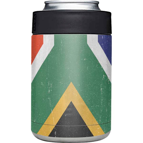 South Africa Flag Distressed Yeti Colster Can Insulator  Skin